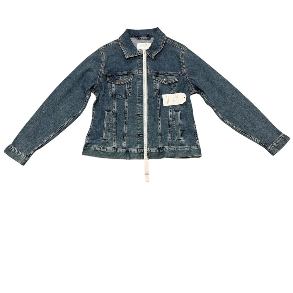 Time and Tru Blue Denim Jacket - Picture 3 of 7